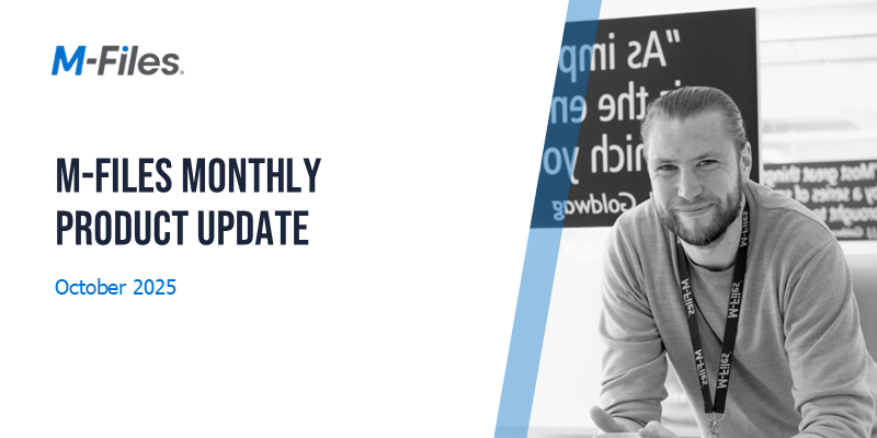 M-Files October 2025 Product Update