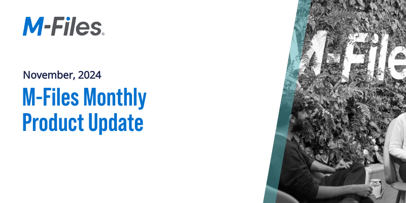 M-Files November 2024 Product Update