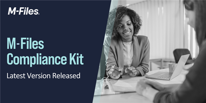 M-Files Compliance Kit - Latest Version Released