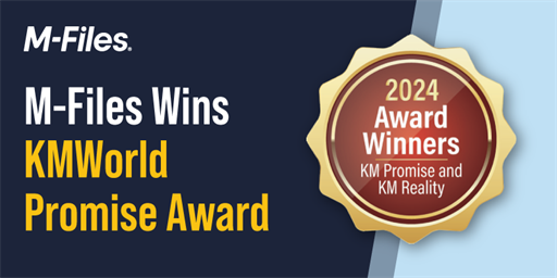 M-Files Wins KMWorld Promise Award