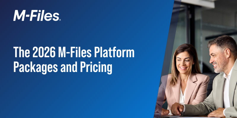 Introducing the 2026 M-Files Platform Packages