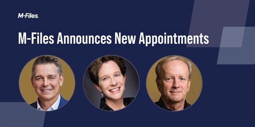 M-Files Appoints Bob Pritchard as Chief Revenue Officer and Adds Two New Board Members