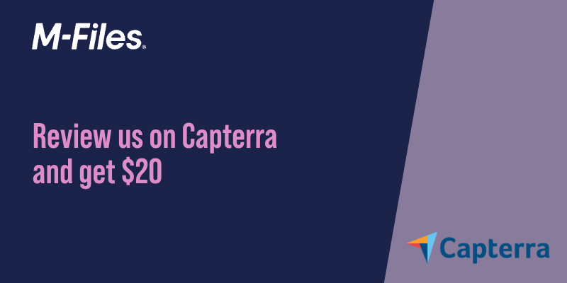 Review us on Capterra and get US$20 gift card