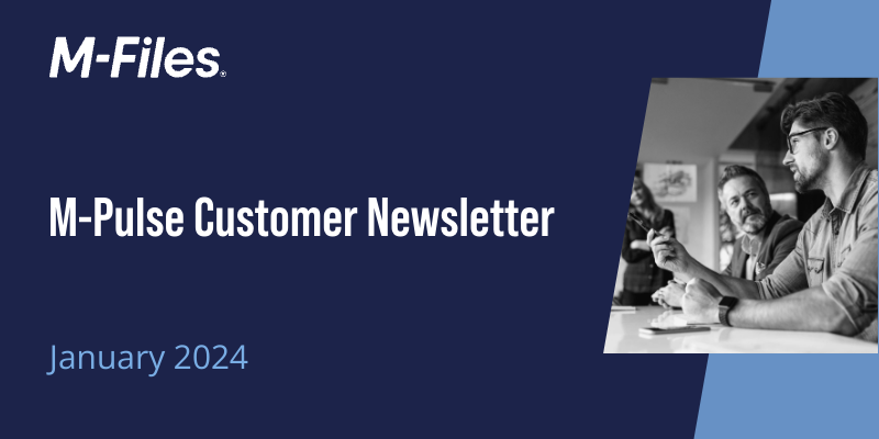 M-Pulse Customer Newsletter - January 2024