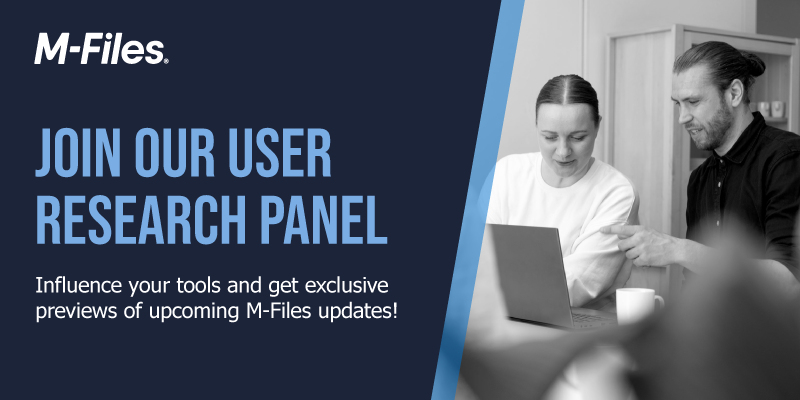 Join M-Files User Research Panel