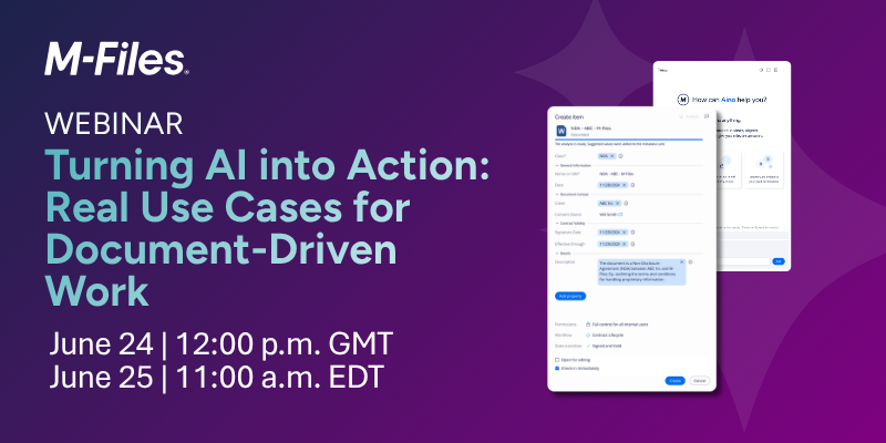 Webinar | Turning AI into Action: Real Use Cases for Document-Driven Work