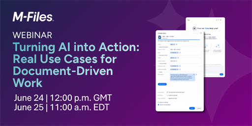 Webinar | Turning AI into Action: Real Use Cases for Document-Driven Work