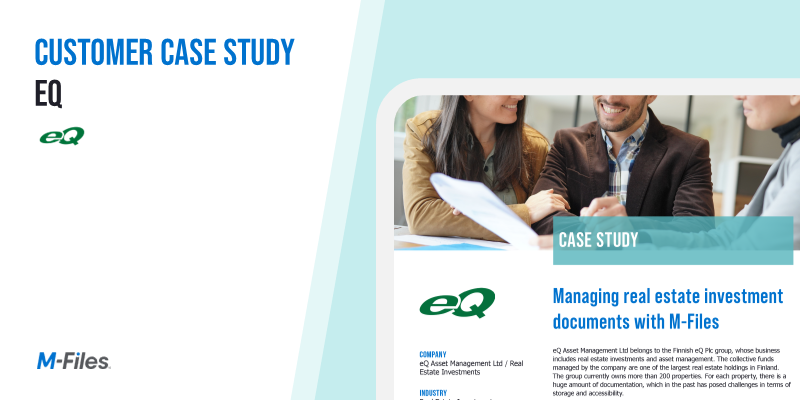 Customer Case Study: eQ – Monitoring progress of projects in near real-time and up-to-date information for over 200 properties