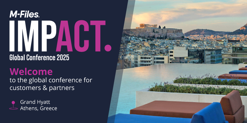 Detailed Agenda Released! M-Files IMPACT Global Conference 2025