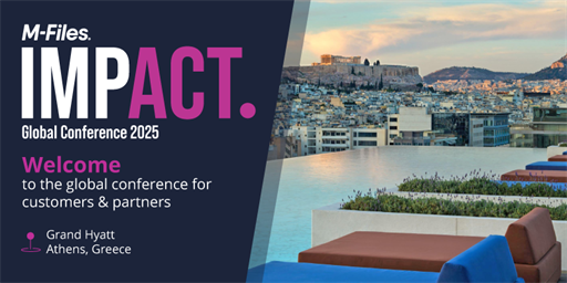 Detailed Agenda Released! M-Files IMPACT Global Conference 2025