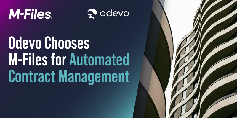 Odevo Chooses M-Files For Automated Contract Management