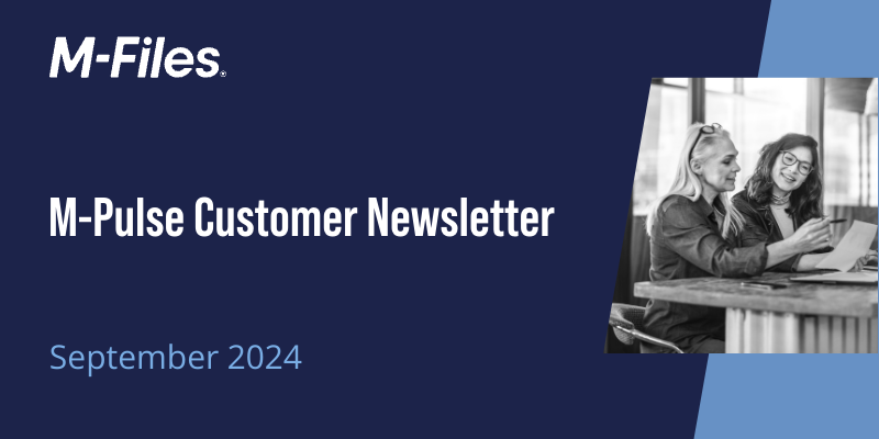M-Pulse Customer Newsletter | September 2024