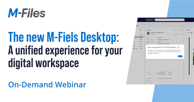Webinar | M-Files for Outlook Pro: Boost the efficiency &amp; accuracy of your filing process.
