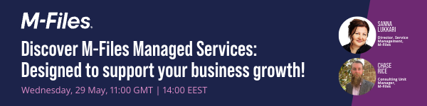 M-Files Managed Services Webinar