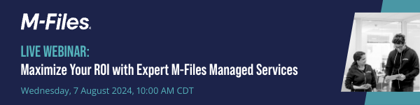 M-Files Managed Services Webinar