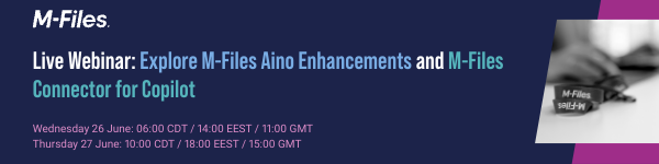 Explore M-Files Aino Enhancements and M-Files Connector for Copilot